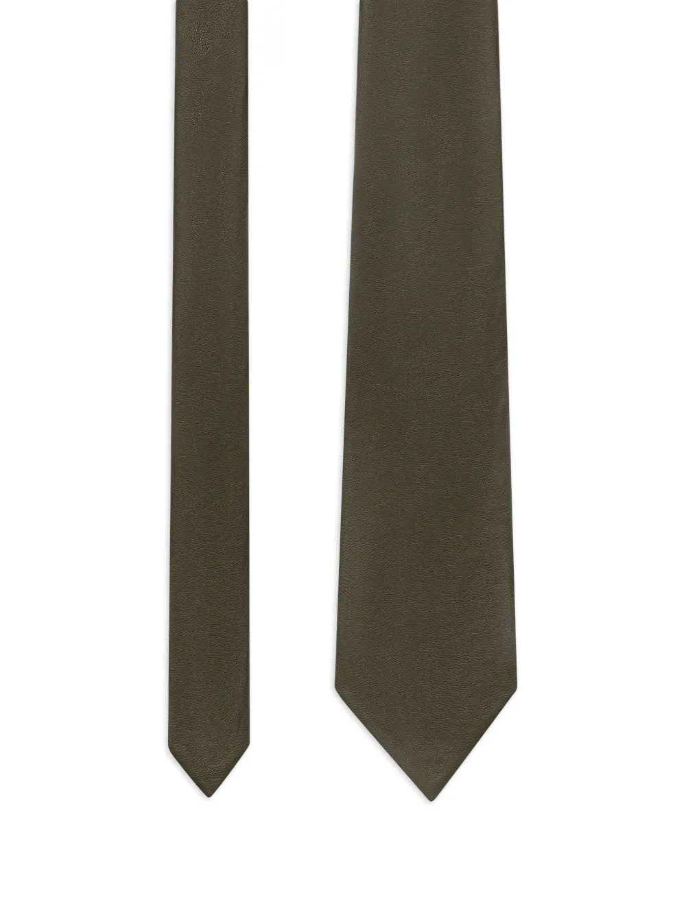 Ash Sage Faux-Leather Tie