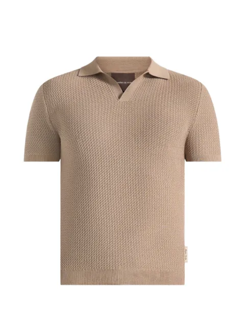 Manière De Voir Rowen textured knitted polo shirt