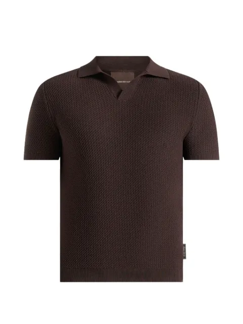 Manière De Voir Rowen テクスチャード ニットポロシャツ