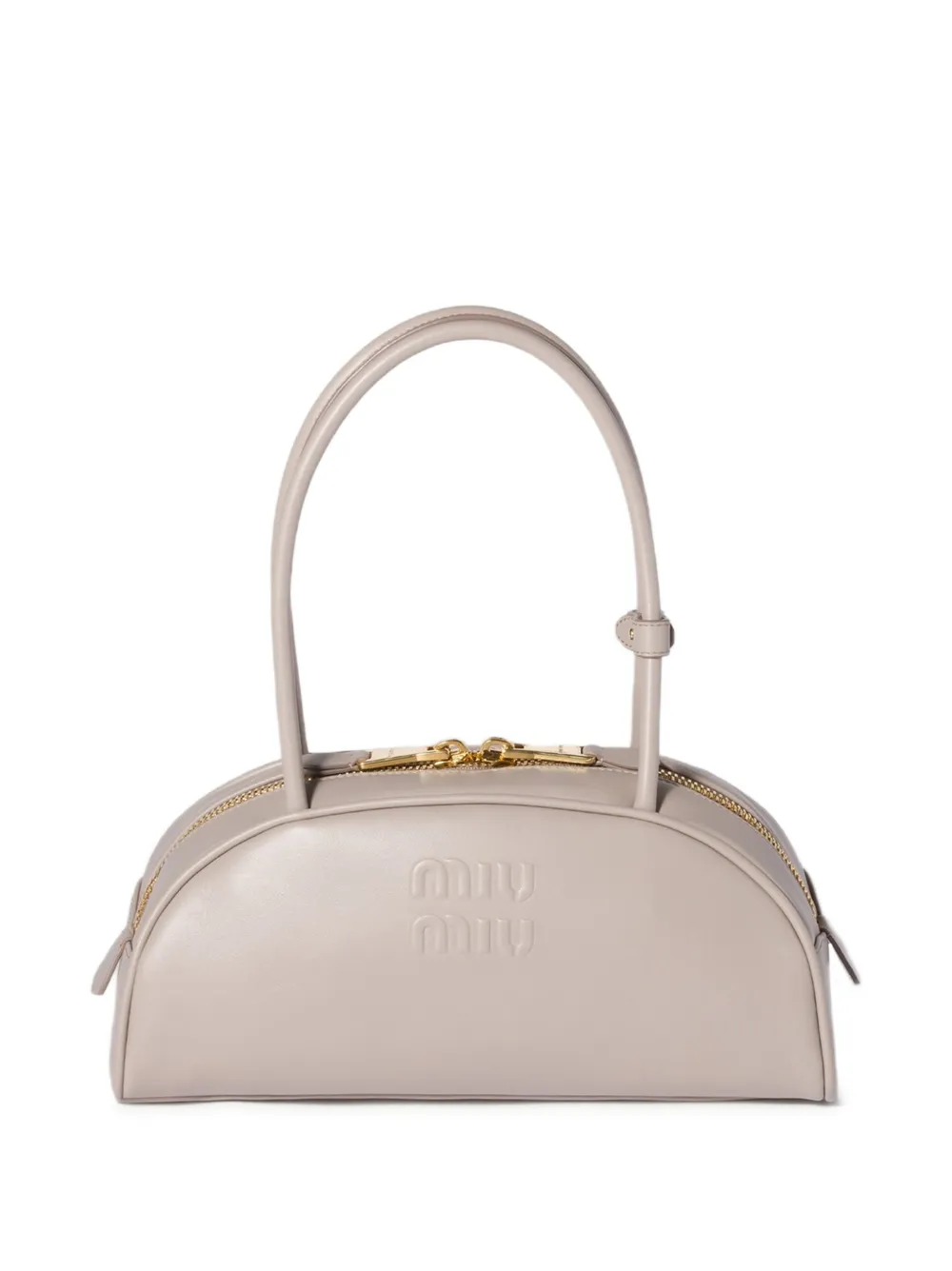 Miu Miu Borsa a spalla Beau in pelle - Grigio