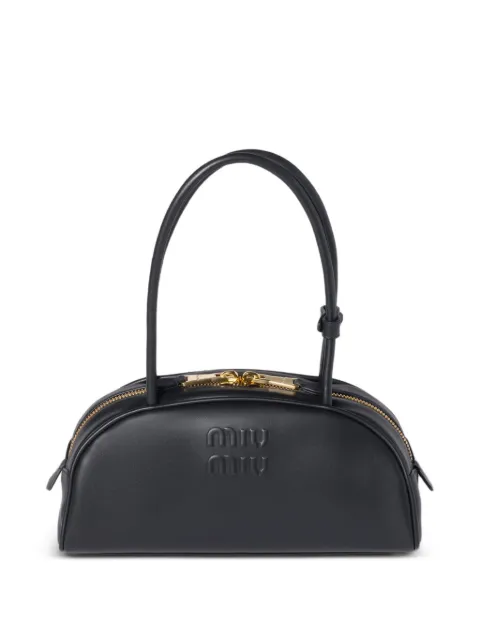 Miu Miu Beau embossed-logo shoulder bag