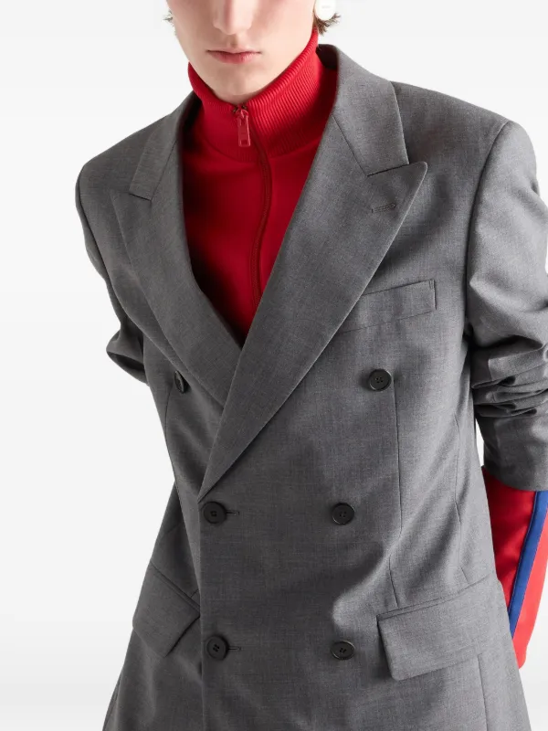 Prada ジップアップ スウェットシャツ | レッド | FARFETCH JP