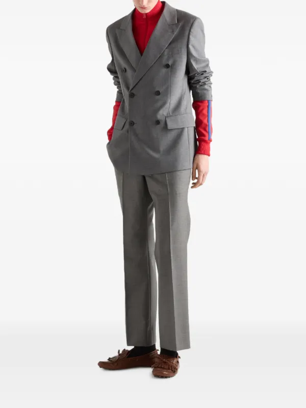 Prada ジップアップ スウェットシャツ | レッド | FARFETCH JP
