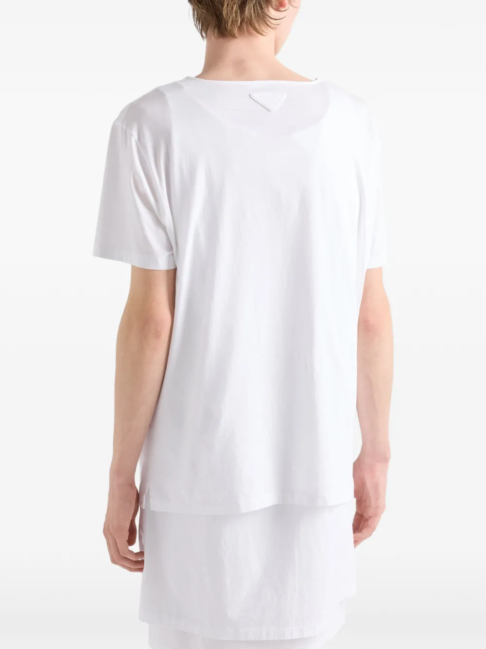 Prada graphic-print Cotton T-shirt | White | FARFETCH