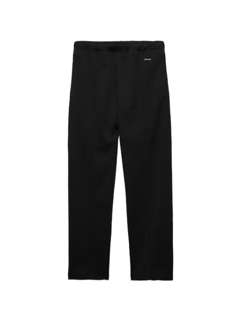 Prada elasticised logo trousers