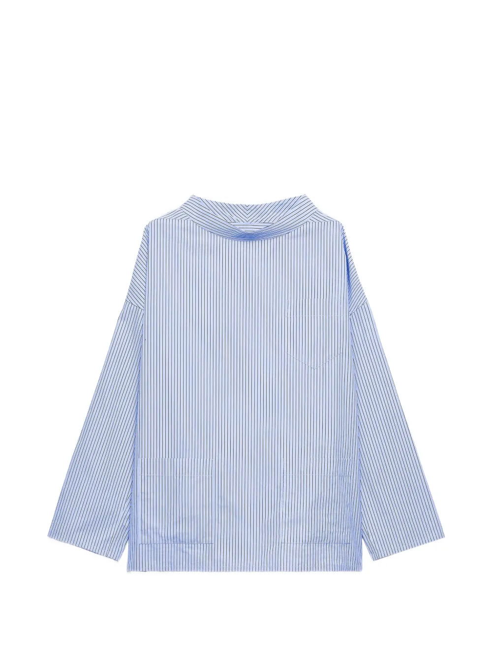 Prada Gestreiftes T-Shirt mit Tasche - Blau