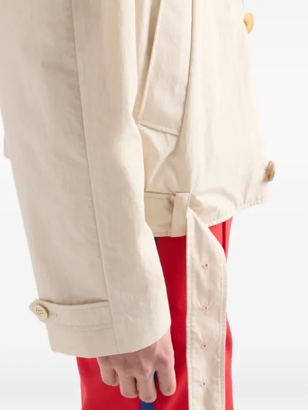 Prada raglan-sleeve Jacket | Neutrals | FARFETCH