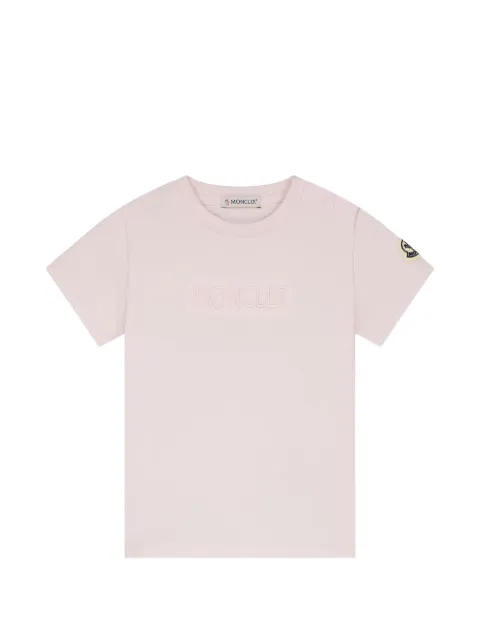 Moncler Enfant logo-patch T-shirt