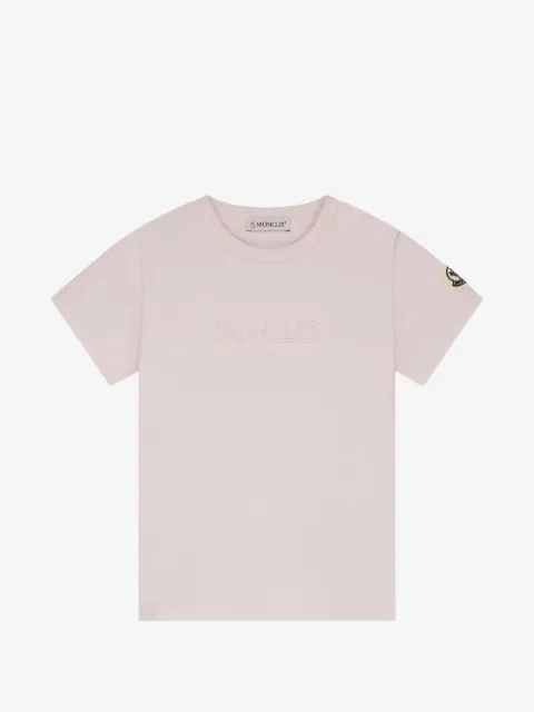 Moncler Enfant logo-patch T-shirt