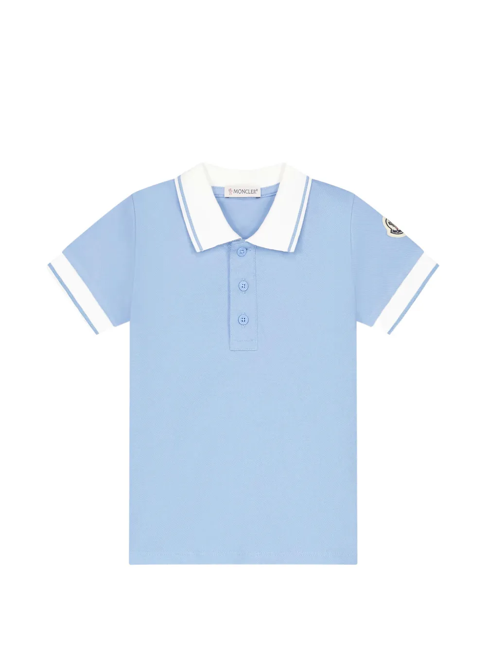 Moncler Enfant Poloshirt met korte mouwen Blauw