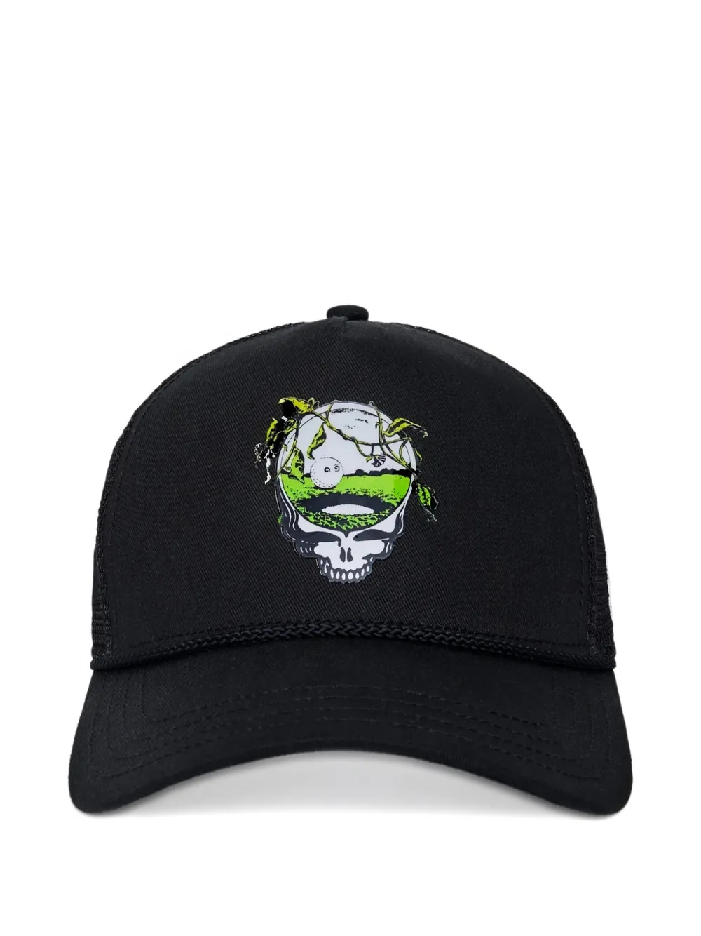 Malbon Golf x Grateful Dead printed cap - Nero