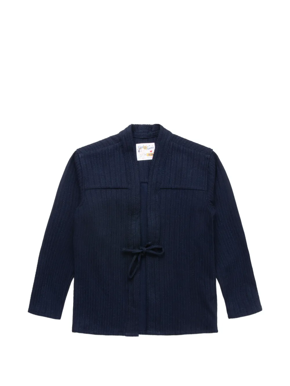 Naked and Famous Kimono tie-detail jacket - Blu