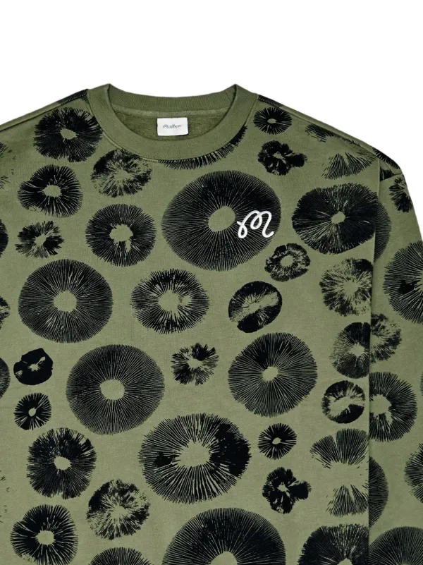 Malbon Golf Range Foraging Mushroom Sweatshirt | Green | FARFETCH