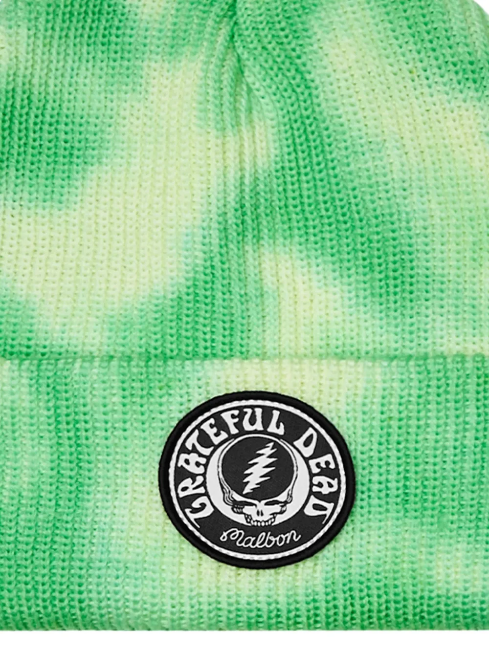 Malbon Golf x Grateful Dead Stealie tie-dye beanie hat - Groen