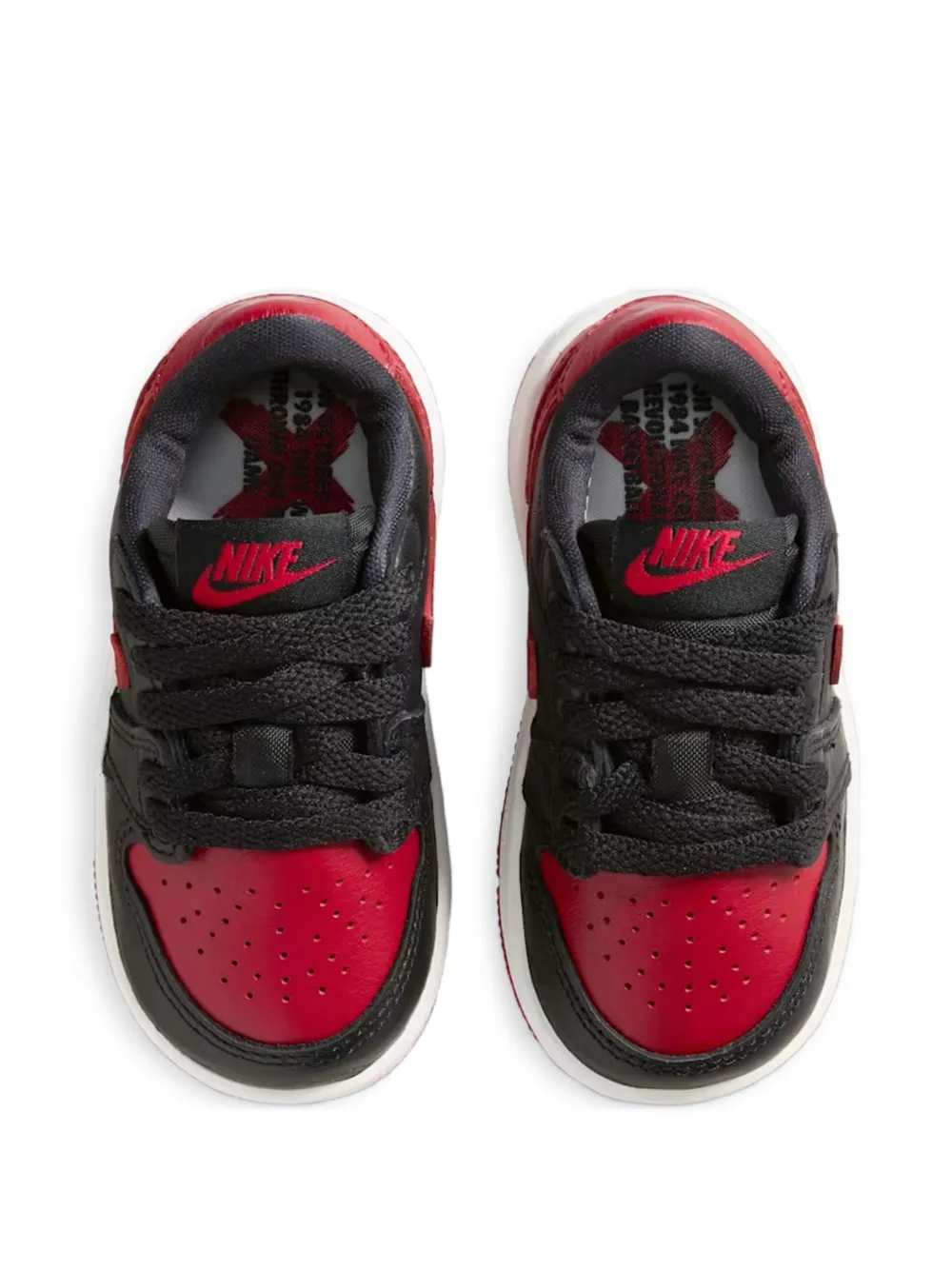Jordan Kids Air Jordan 1 Low OG "Black Varsity Red Summit White" sneakers Zwart