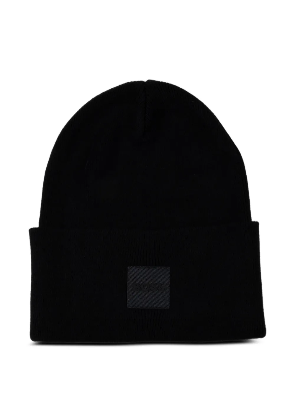 BOSS logo-patch beanie hat | Black | Image 1