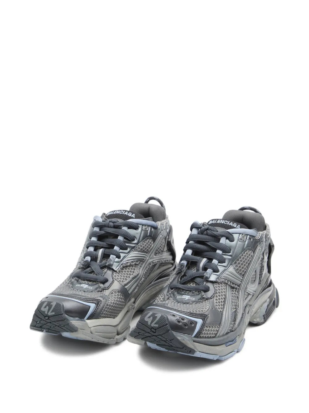 Balenciaga printed runner sneakers Grijs