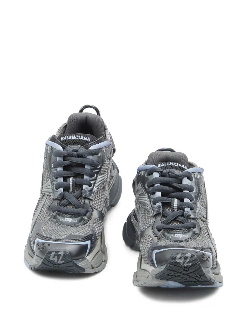 Balenciaga printed runner sneakers Grijs