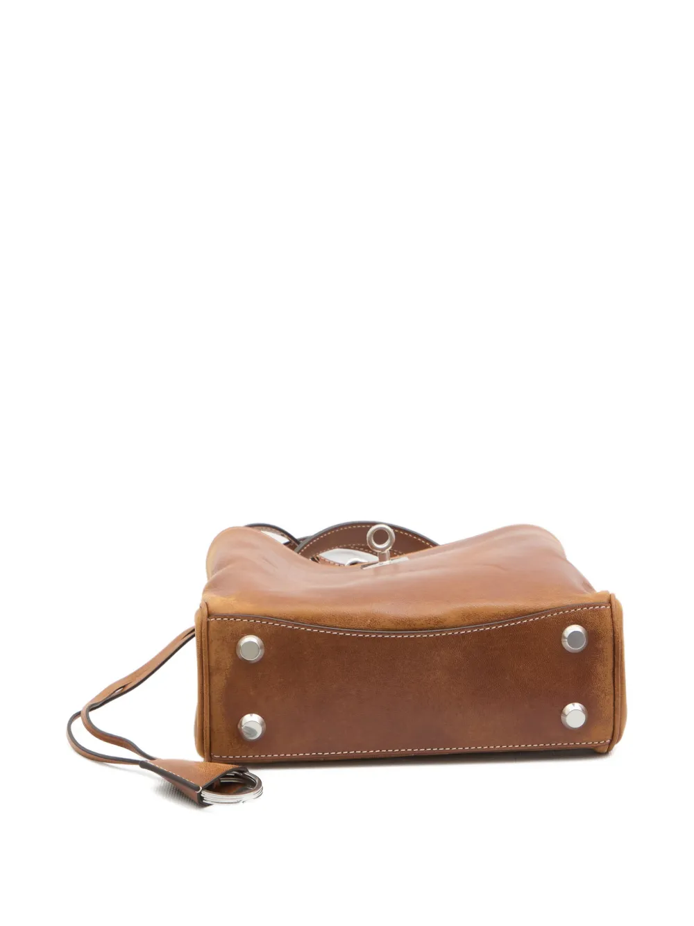 Balenciaga Kleine Rodeo leren shopper Bruin