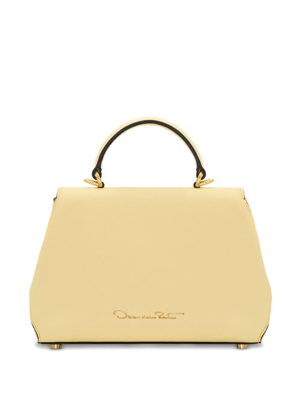 Oscar de la Renta Poppy shopper met bloemapplicatie Geel