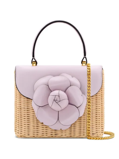 Oscar de la Renta mini TRO flower-appliqué tote bag