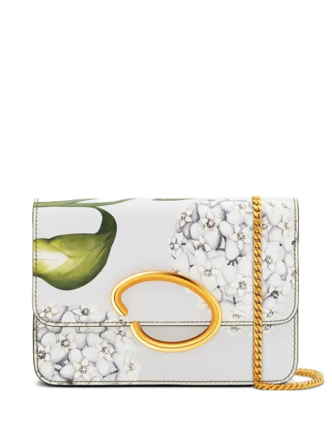 Oscar de la Renta bolsa de mano mini con estampado floral