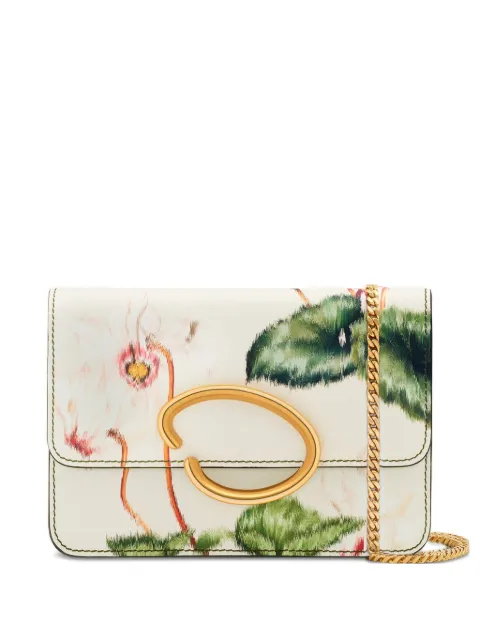 Oscar de la Renta bolsa de mano mini con estampado floral