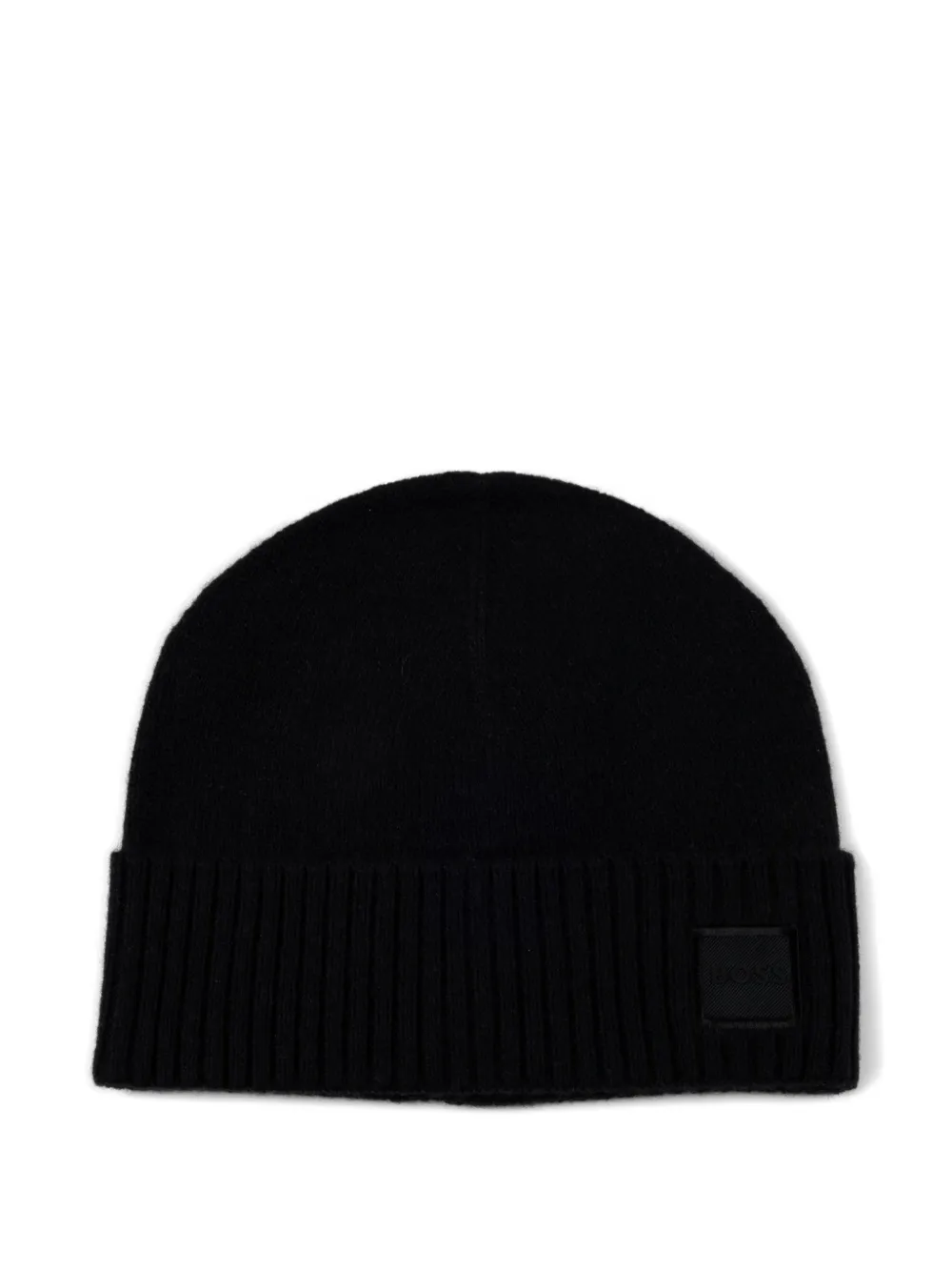 BOSS logo-patch beanie hat - Nero