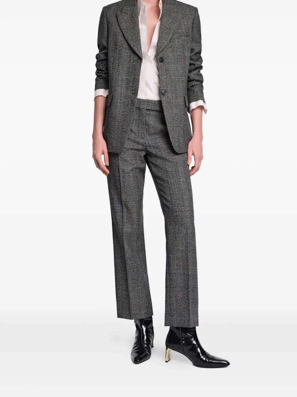  Dorothee Schumacher Blazer A Cuadros - Gris 