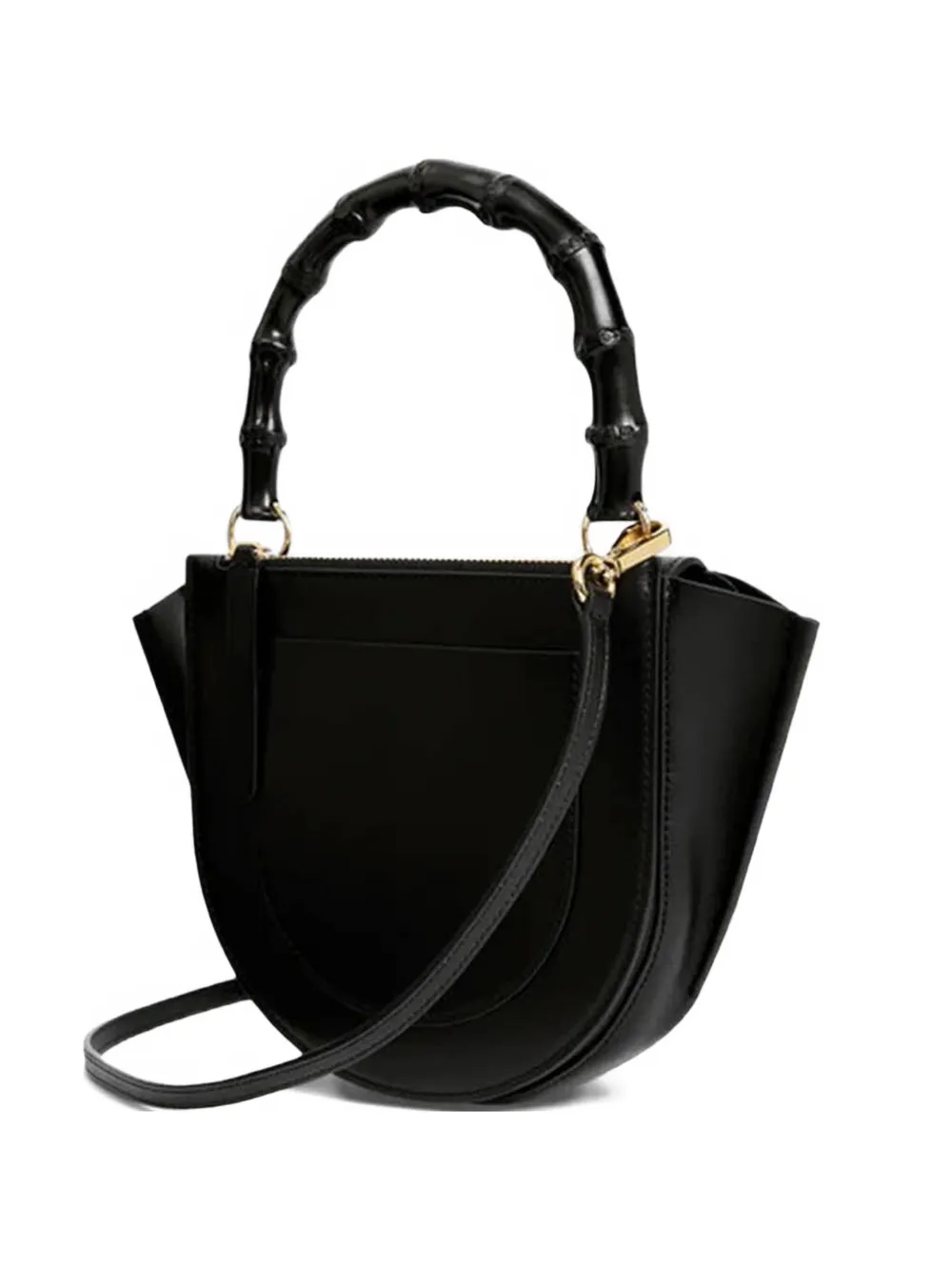 Wandler Hortensia Bamboo Handle Bag - Black 