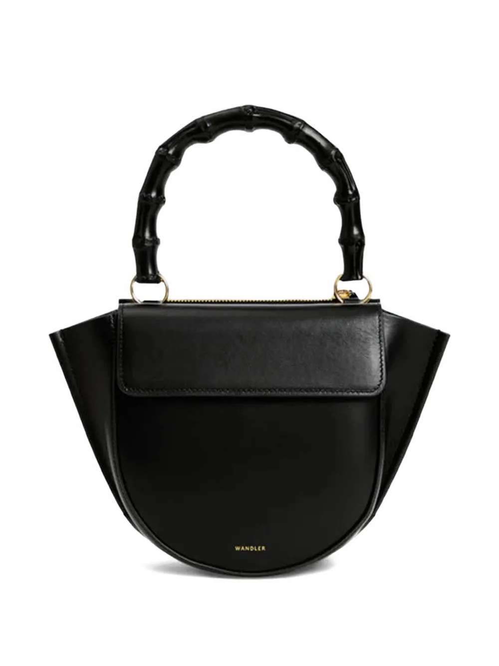 Wandler Hortensia bamboo handle bag - Nero