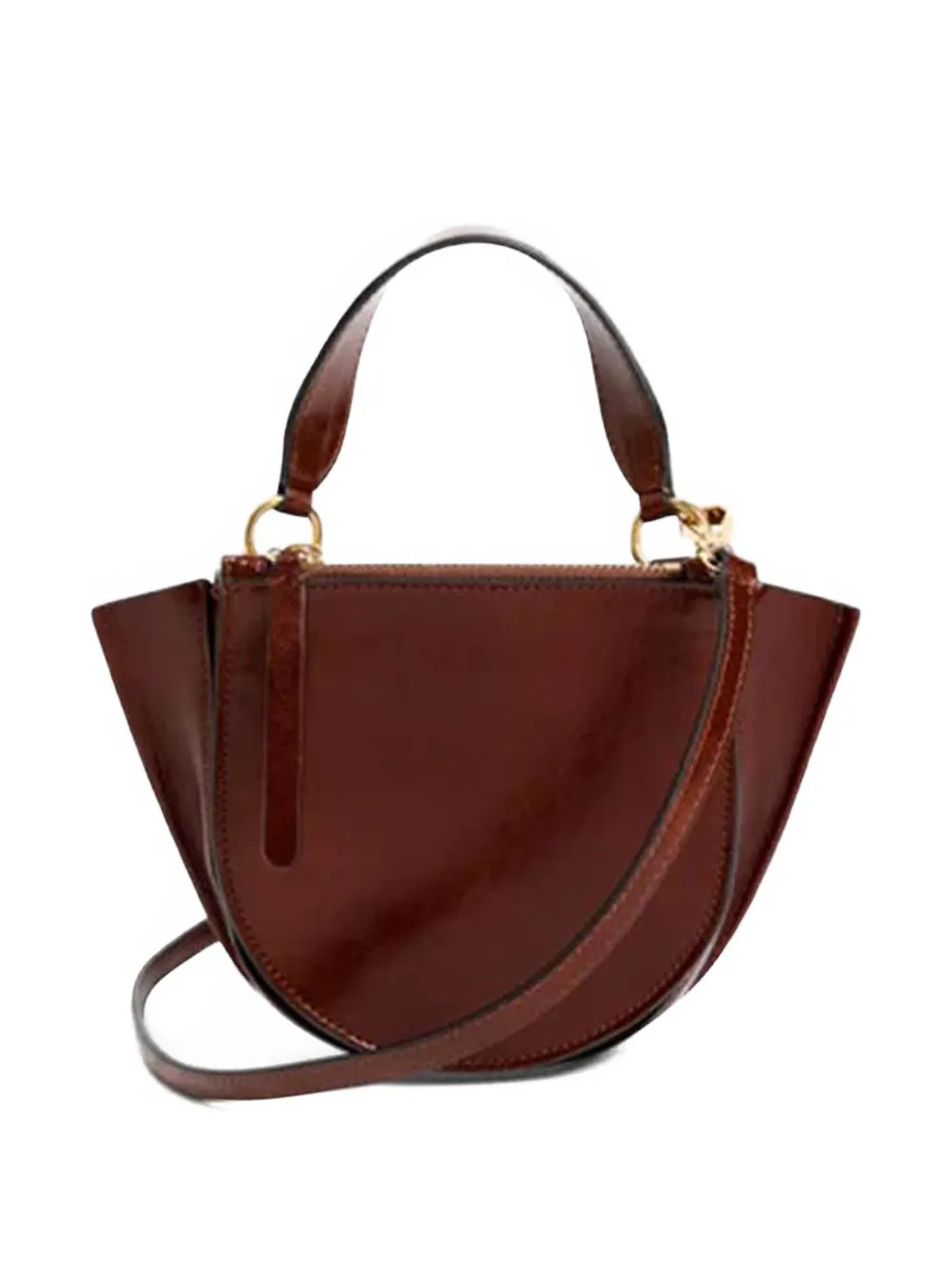  Wandler Hortensia Top Handle Satchel - Brown 