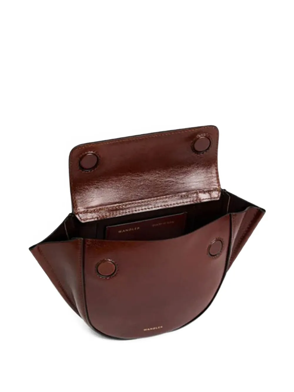  Wandler Hortensia Top Handle Satchel - Brown 