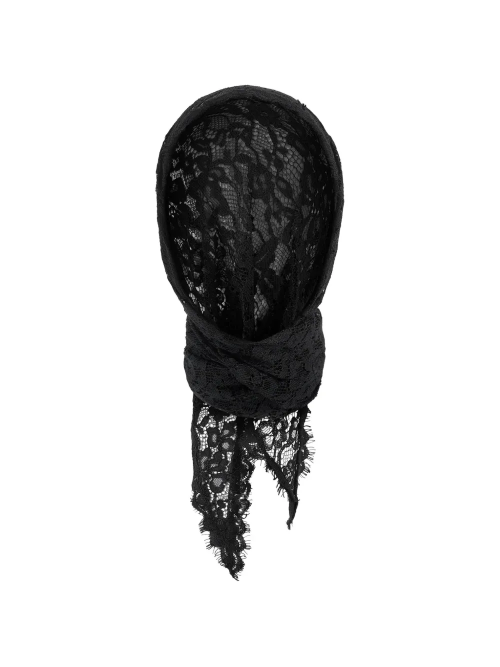 Manière De Voir Kadia lace triangle head scarf - Nero