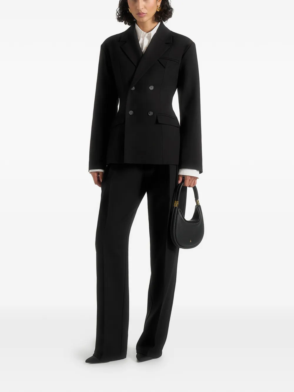 Manière De Voir Maia blazer met dubbele rij knopen Zwart