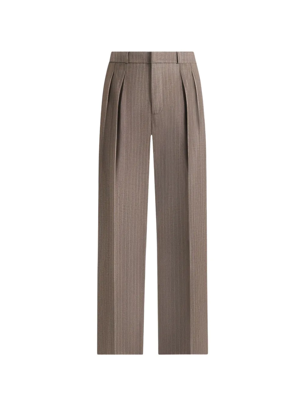 Manière De Voir Julie pinstripe-print pleated tailored trousers - Marrone