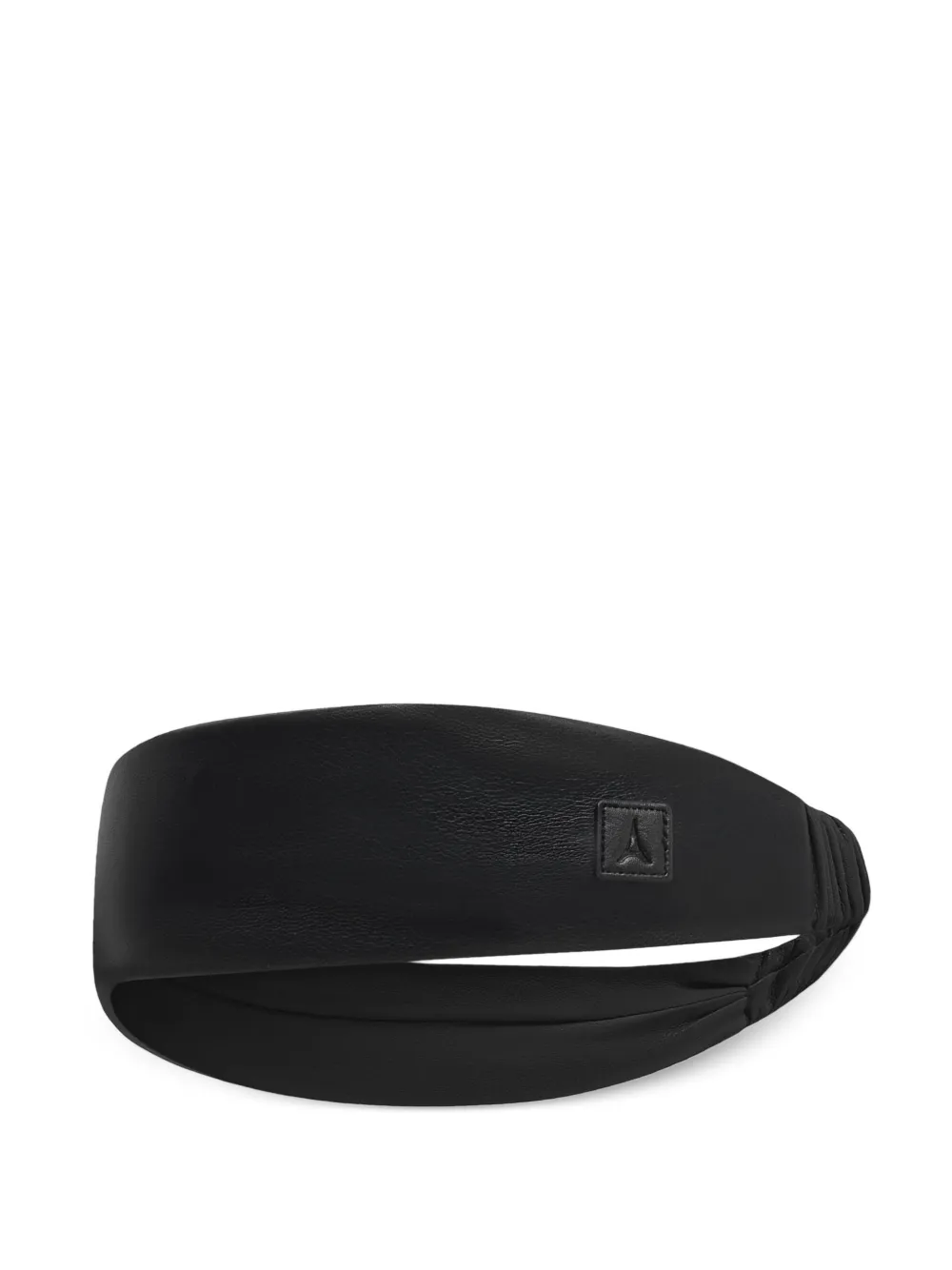 Manière De Voir Lilou faux-leather headband - Nero