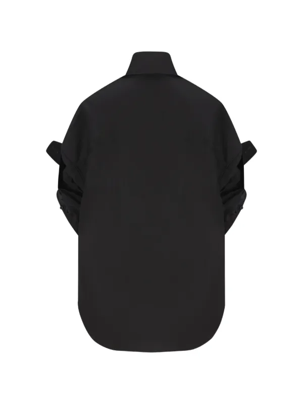 Balenciaga エンブロイダリー ボタン シャツ | ブラック | FARFETCH JP