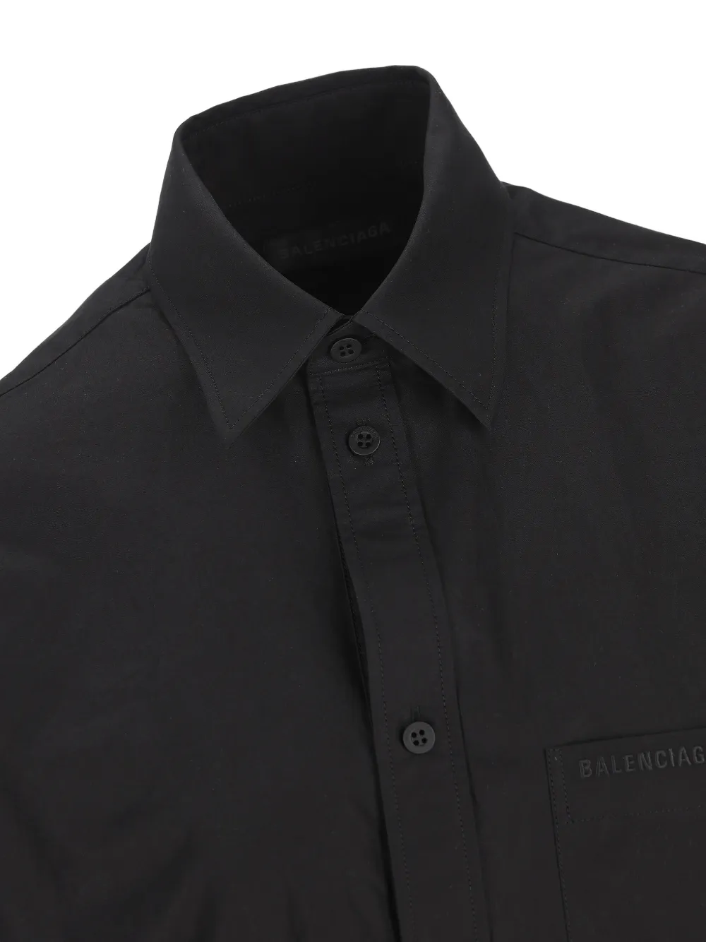 Balenciaga Button-up blouse met borduurwerk Zwart