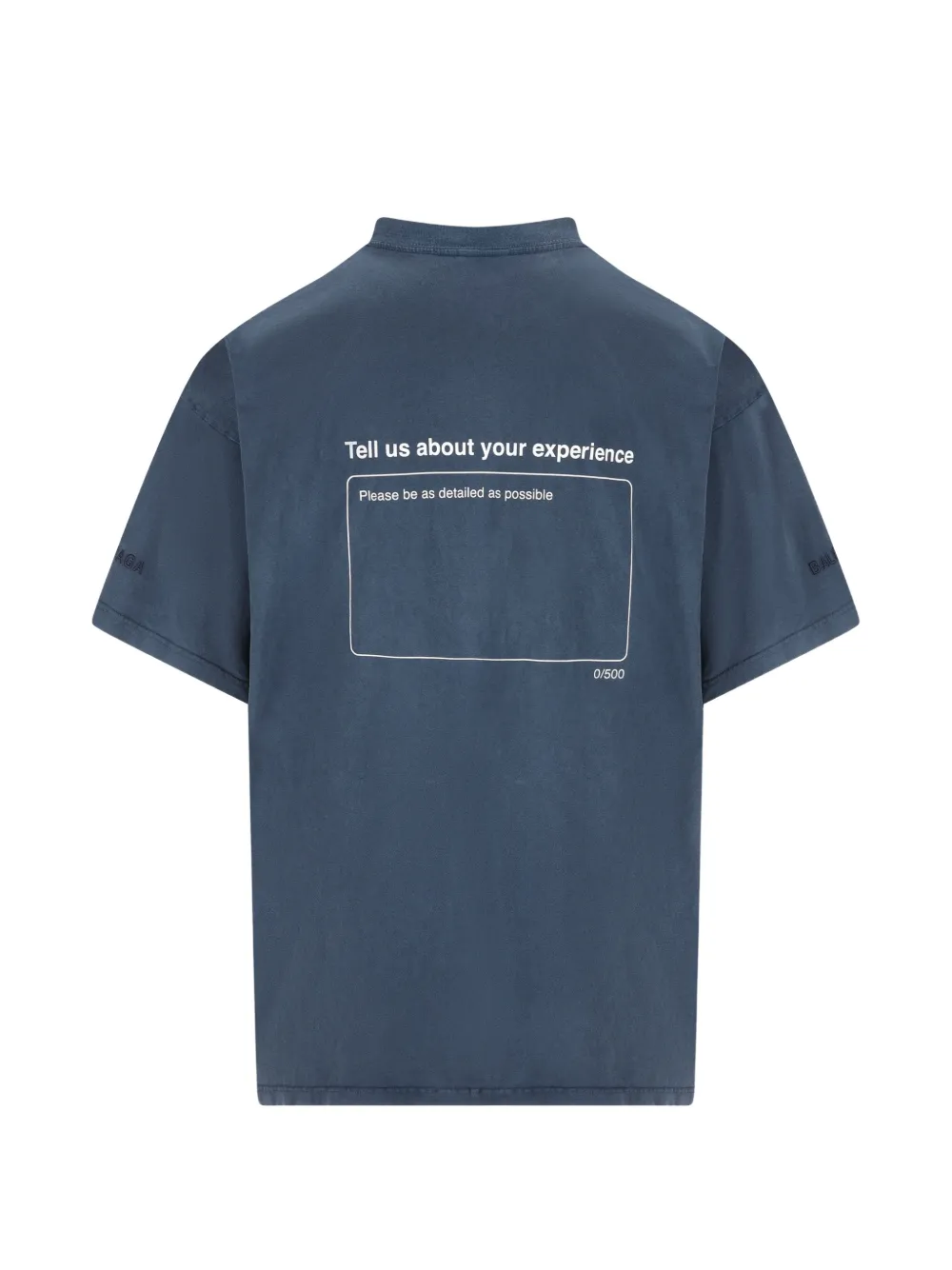 Balenciaga stars-graphic T-shirt - Blauw