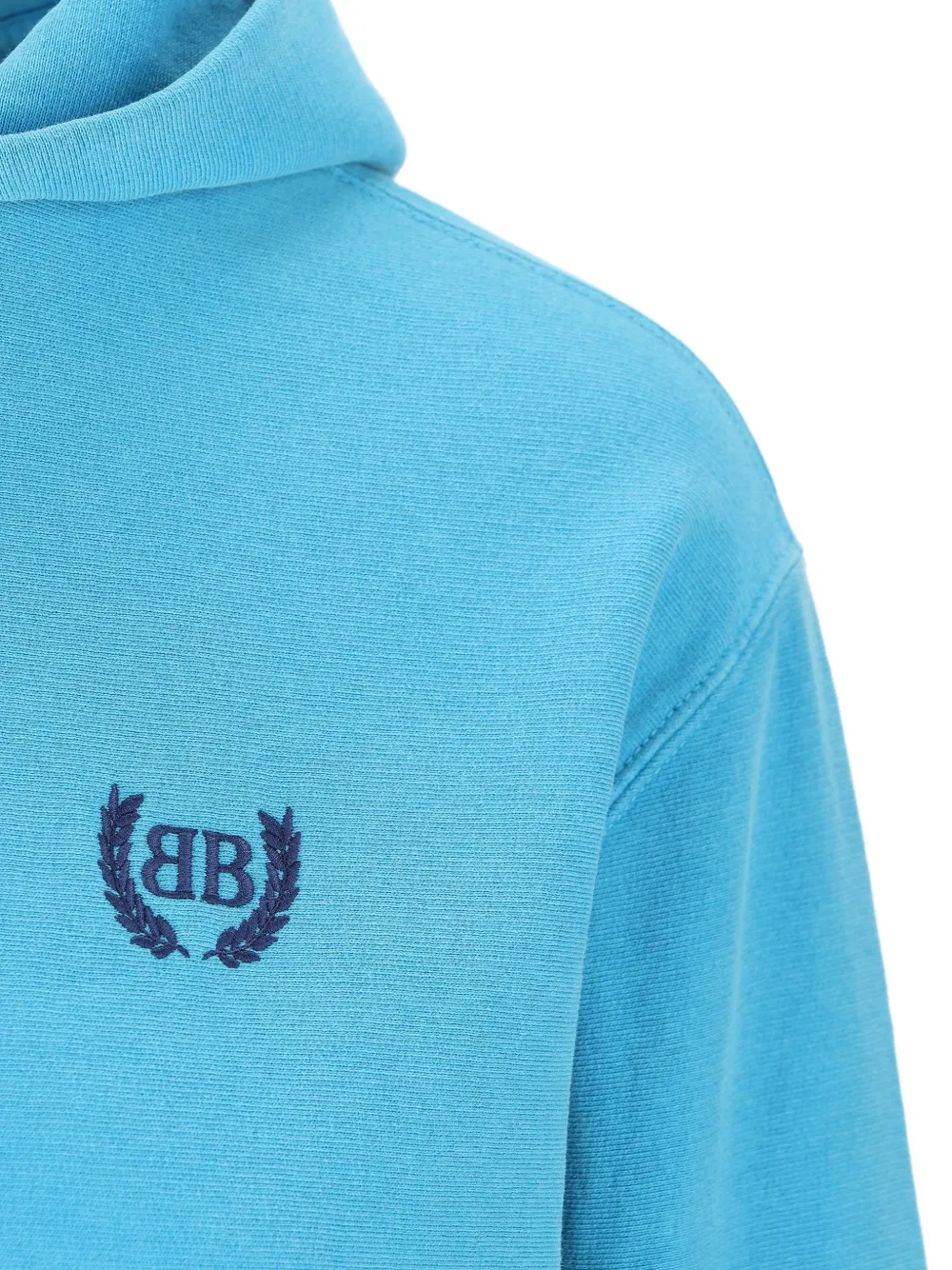 Balenciaga Sweater met capuchon en ritssluiting Blauw