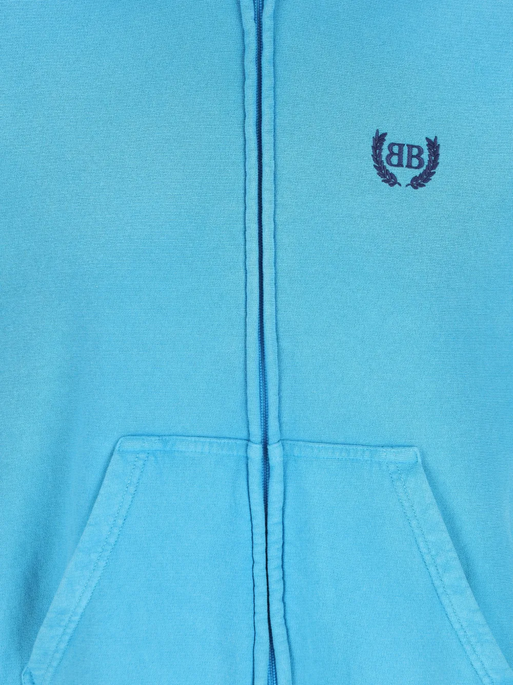 Balenciaga Sweater met capuchon en ritssluiting Blauw
