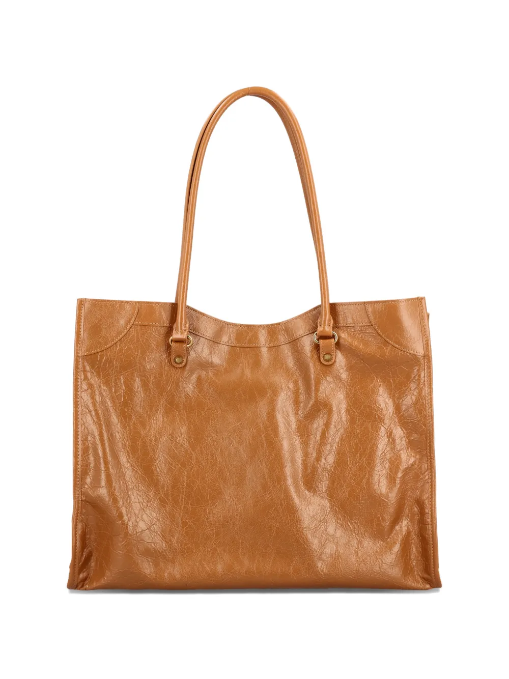 Balenciaga zip-pocket shoulder bag - Bruin