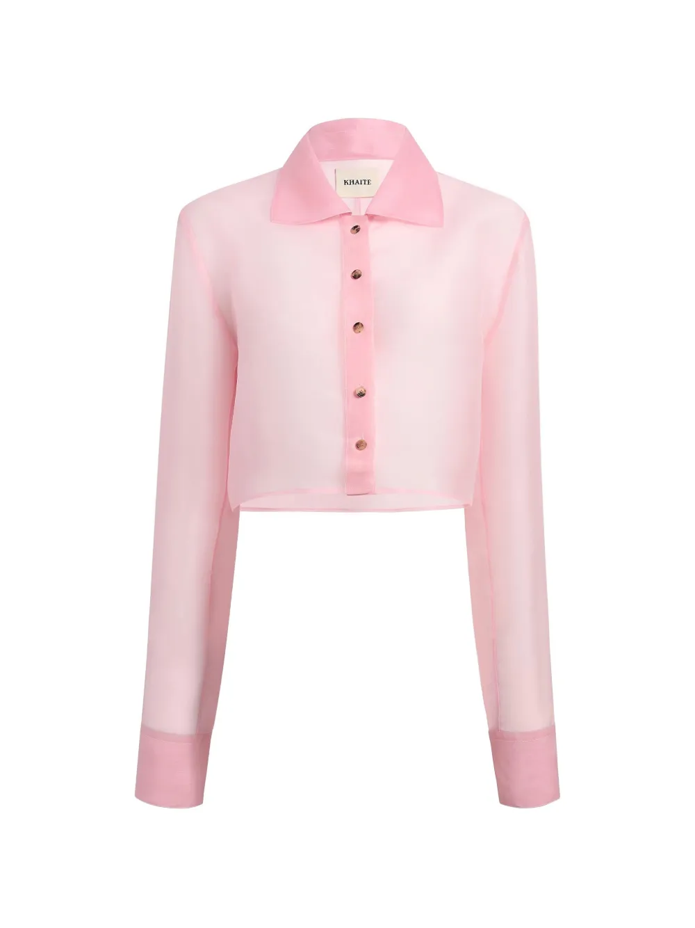 KHAITE Jasen cropped shirt · L