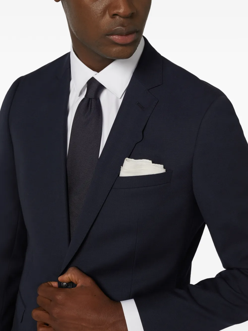 Boggi Milano Wollen blazer met patroon Blauw