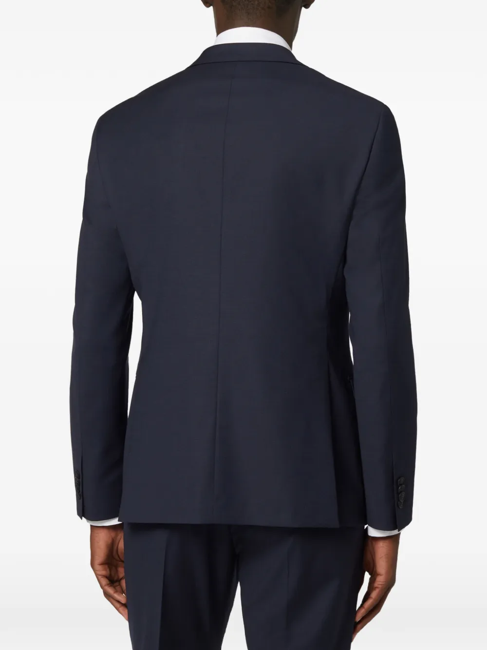 Boggi Milano Wollen blazer met patroon Blauw