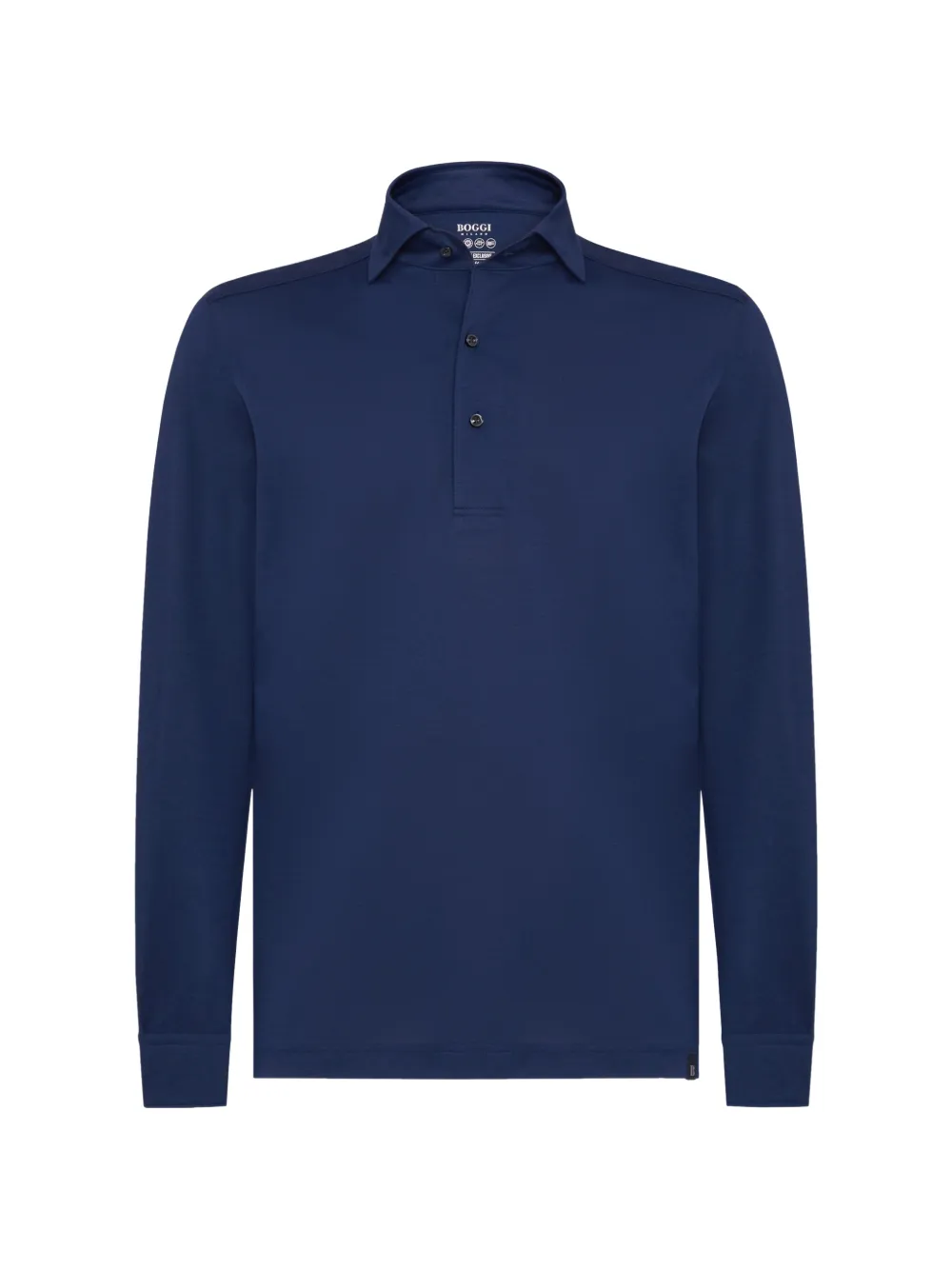 Boggi Milano Polo con colletto bowling - Blu