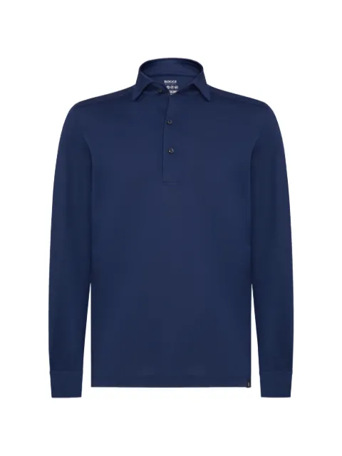 Boggi Milano bowling-collar polo shirt