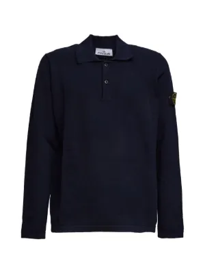Stone Island Ghost ロングスリーブ ポロシャツ | ブルー | FARFETCH JP