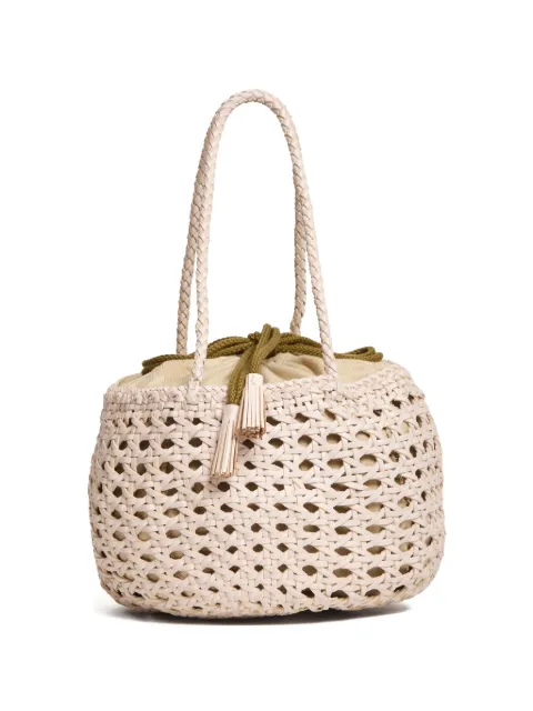 DRAGON DIFFUSION Juventus round perforated bucket bag